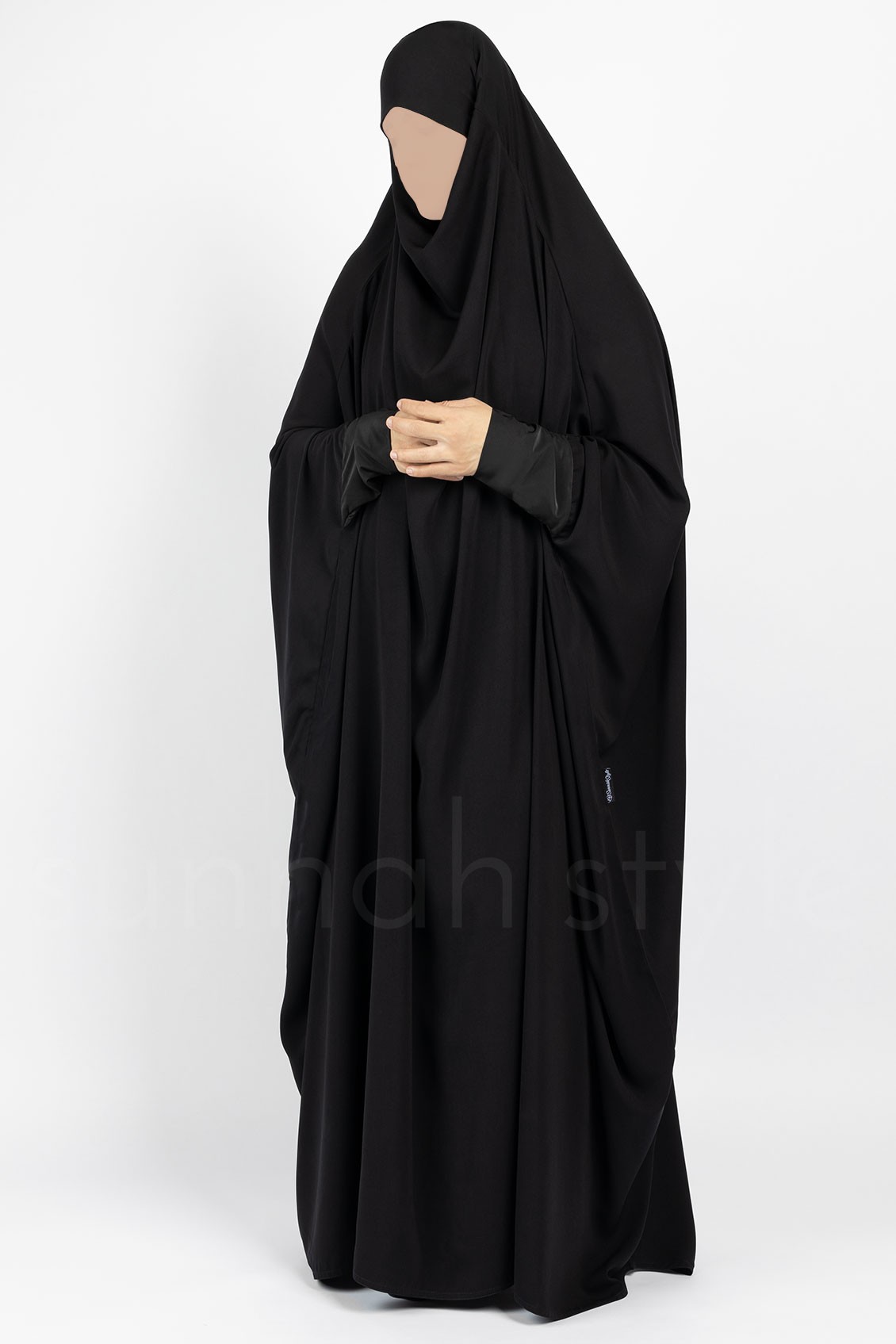 Plain Full Length Jilbab (Black)